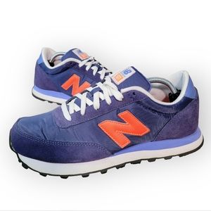 New Balance 501 Retro jogger Classic Blue Orange sneakers size 8